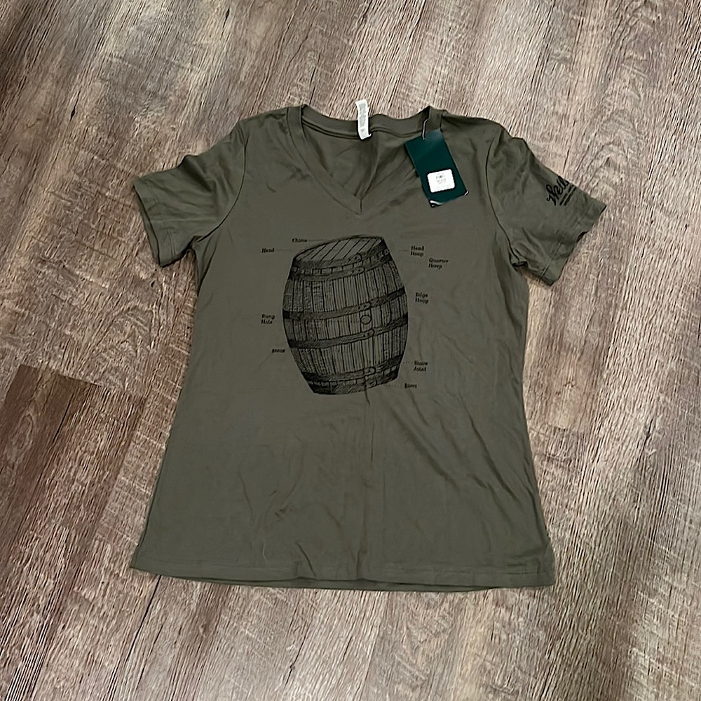 Weller Bourbon (Buffalo Trace Distillery) Green V-Neck T-Shirt (Small)